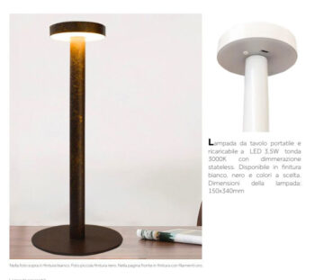 Lampada Led Touch 3,5W luce calda