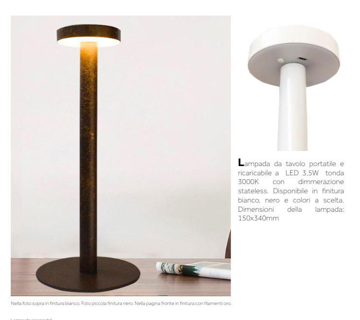 Lampada Led Touch 3,5W luce calda – DesigneShopLab