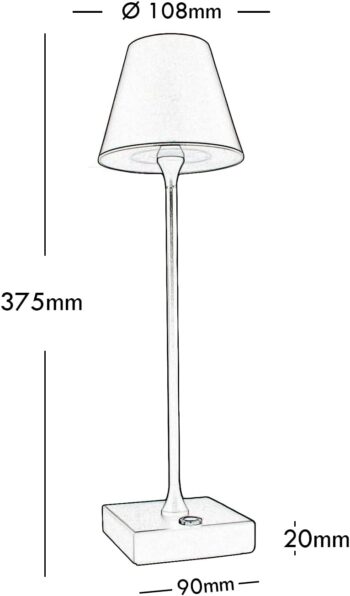 Lampada da tavolo led senza fili - immagine 5